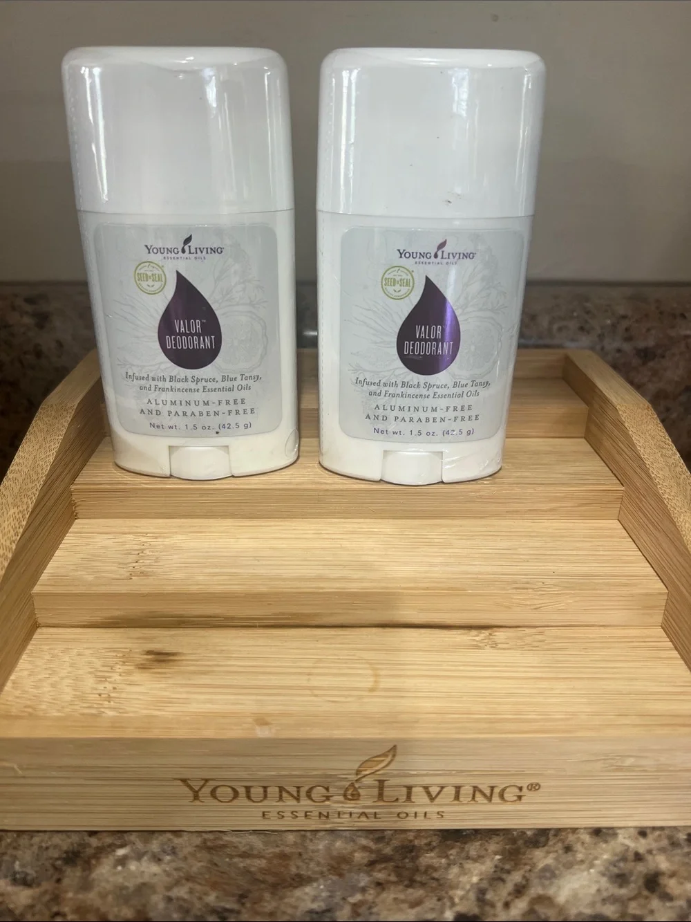 Young Living Valor Deodorant Sticks - White with Purple Label